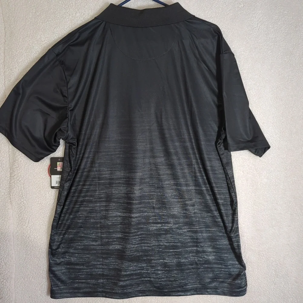 Colosseum Mens XL Florida State Seminoles Brand New Polo ombre‎ black to gray